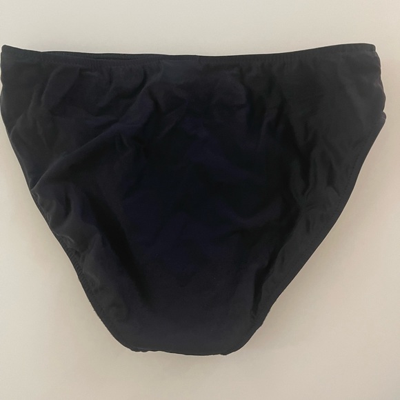 Black Embroidered Bikini Top Sz 10 - Picture 13 of 15